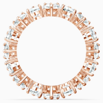 Matrix Vittore ring Drop cut, White, Rose gold-tone plated